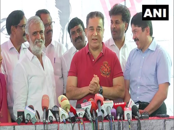 Makkal Needhi Maiam chief Kamal Haasan (Photo:ANI)