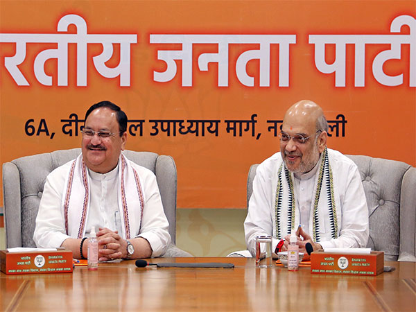 Bharatiya Janata Party President JP Nadda and Union Home Minister Amit Shah (Photo/ANI)