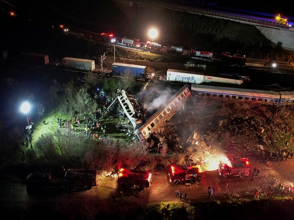 Trains collide near Larissa. (Photo Credit - Reuters)