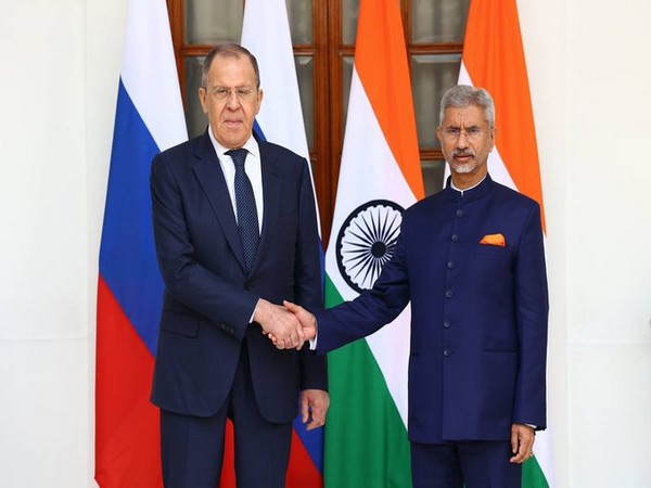 EAM S Jaishankar with Russian Foreign Minister Sergey Lavrov. (Photo Credit - Twitter/MFA Russia)