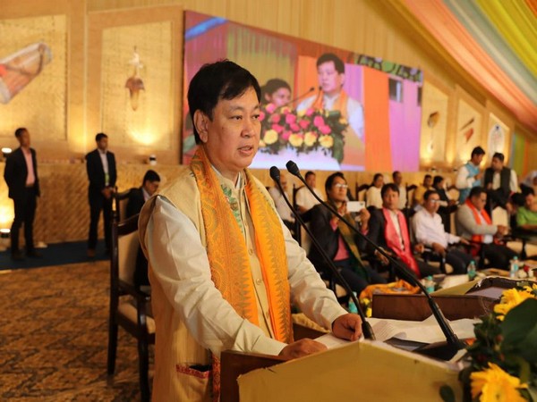 Ambassador of Myanmar to India, Iran, and Bhutan Moe Kyaw Aung at the first Bodoland International Knowledge Festival in Kokrajhar, Assam. (Photo/ANI)
