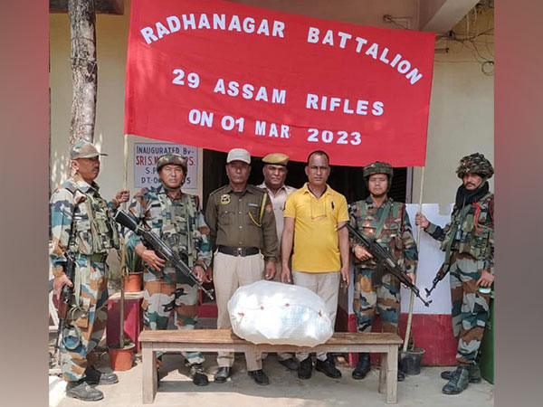 Assam Rifles recovers huge cache of heroin (Photo/ANI)