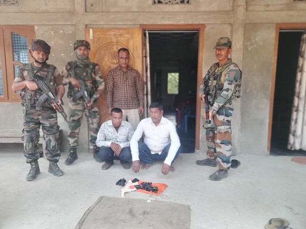 Assam Rifles apprehends two people in Cachar district (Photo/ANI)