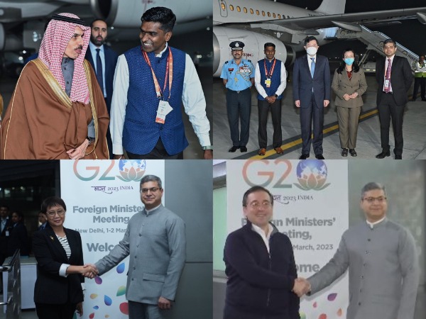 FMs of Saudi Arabia, China, Indonesia, Spain arrive in India for G20FMM