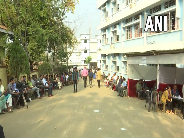 Visuals from counting centre at Extension Training Centre in Tura (Photo/ANI)