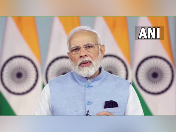 PM Narendra Modi addressing G20 delegates. (ANI)