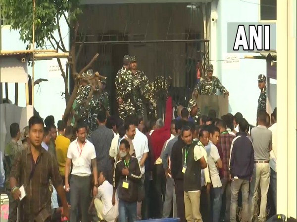 A visual from a counting centre at Extension Training Centre in Tura (Photo/ANI)
