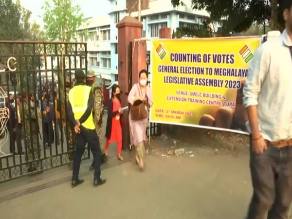 At a counting centre at Extension Training Centre in Tura (Photo/ANI)