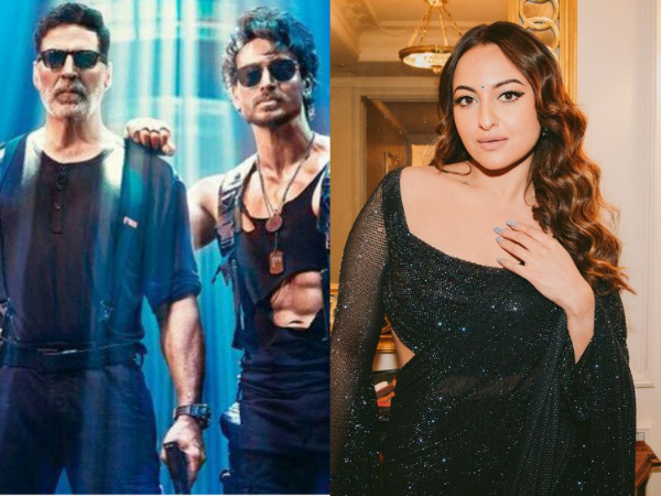 Akshay Kumar, Tiger Shroff, Sonakshi Sinha (Image source: Twitter)
