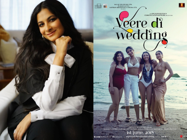 Rhea Kapoor, Veere Di Wedding poster (Image source: Twitter)