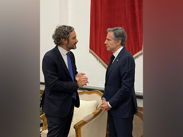 US Secretary of State Antony Blinken with Argentine Foreign Minister Santiago Cafiero. (Photo Credit - Twitter/Antony Blinken)
