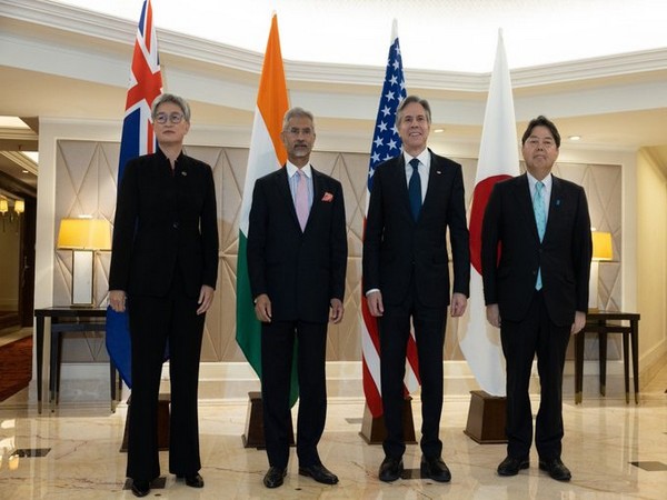 Quad Foreign Mnisters Australia's Penny Wong, Jaishankar, Antony Blinken and Japan's Yoshimasa Hayashi (From Left to Right)