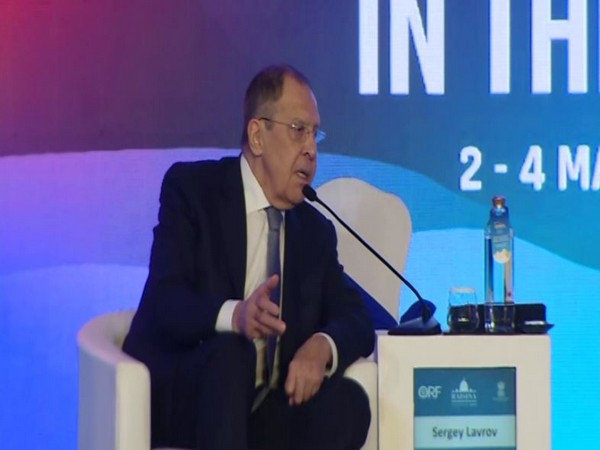 Russian Foreign Minister Sergey Lavrov in conversation with Observer Research Foundation Chairman (Photo/ANI)