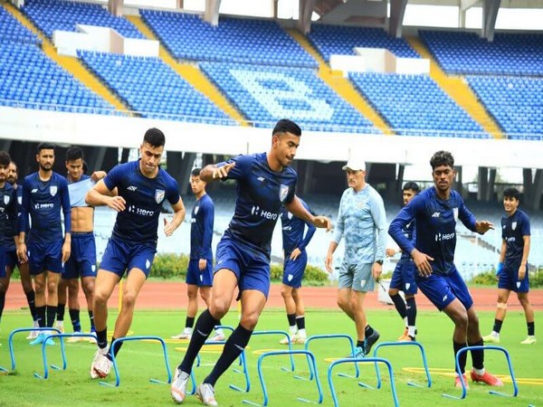 Team India during practice (Photo: AIFF Media)