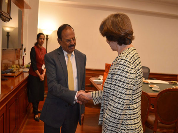 French Foreign Minister Catherine Colonna meets National Security Advisor Ajit Doval (Image Credit: Twitter/@FranceinIndia)