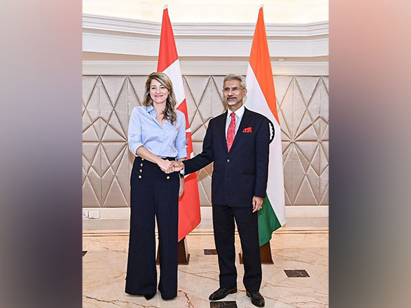 Canadian FM Melanie Joly with EAM S Jaishankar. (Photo Credit - Twitter/S Jaishankar)
