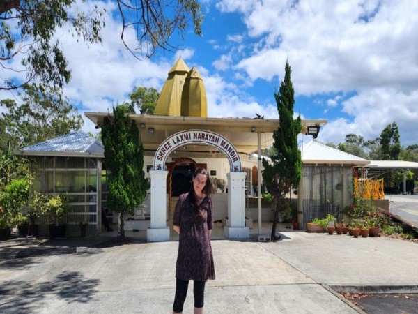 Sarah Gates, Director of Hindu Human Rights at Brisbane Shree Laxmi Narayan Mandir. (Photo Credit - The Australia Today)