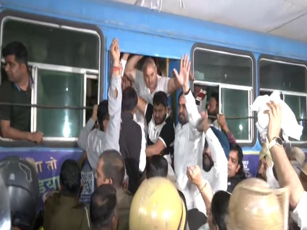 Visual from the site of protest. (Photo/ANI)