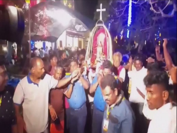 Kachadeevu St. Anthony's Church Festival. (Photo/ANI)
