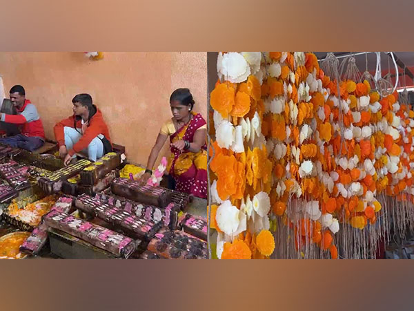 Artists make flower-shaped sweets for customers ahead of Holi (Image source: ANI)
