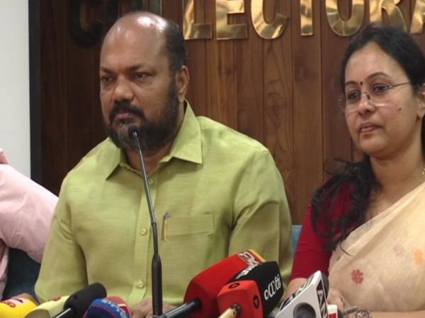 Kerala Ministers P Rajeev and Veena George during the press conference (ANI)