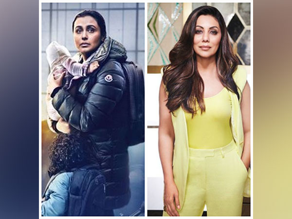 Film poster of 'Mrs. Chatterjee v/s Norway' and Gauri Khan. (Image Source/ Twitter)