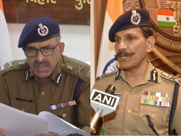 Jitendra Singh Gangwar, ADG Bihar Police Headquarters and Tamil Nadu DGP C Sylendra Babu (Photo:ANI)