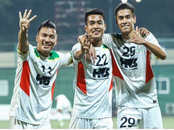 TRAU FC players celebrating win (Photo: I-League) 