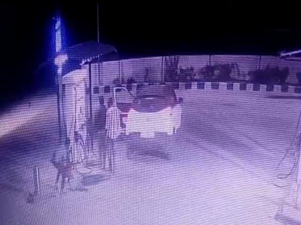 A clip from the CCTV footage from the incident spot (Photo/ANI)