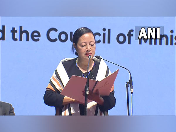 Salhoutuonuo Kruse took oath as Nagaland minister (Photo/ANI)