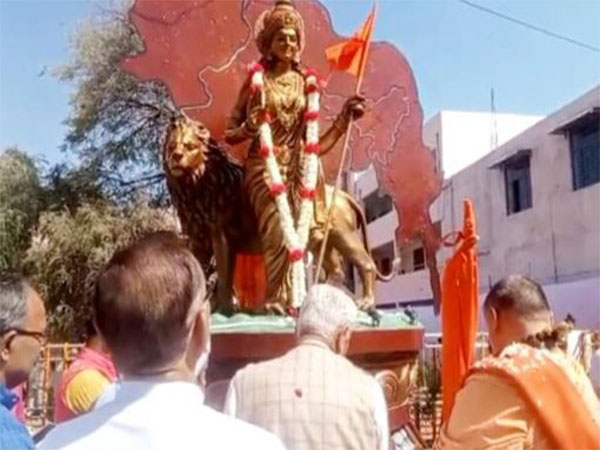 Bharat Mata statue installed in RSS Bareilly office (Source- Panchjanya )