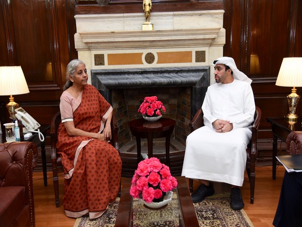 Union Finance Minister Nirmala Sitharaman, United Arab Emirates ambassador to India Abdulnasser Jamal Alshaali