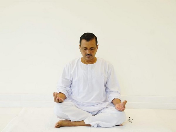 Delhi Chief Minister Arvind Kejriwal on a Vipassana medidation(Photo/ANI)