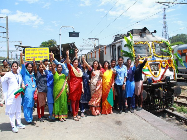 All-women crew who operated Bengaluru - Mysuru Rajyarani Express on March 8 to mark International Women's Day