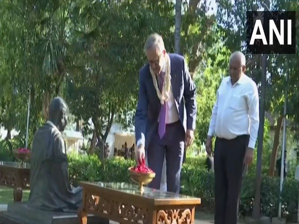 Australian PM Anthony Albanese visits Sabarmati Ashram (Photo/ANI) 