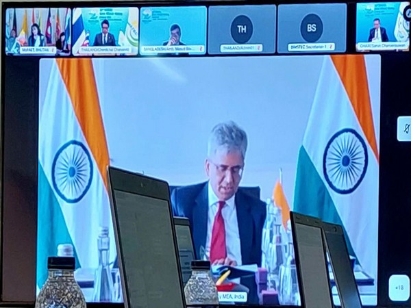 MEA Secretary (East) Saurabh Kumar attending BIMSTEC Senior Officials' Meeting. (Photo Credit - Twitter/Arindam Bagchi)