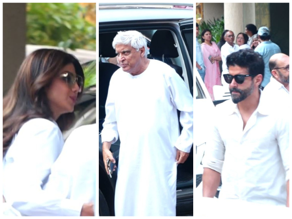 Shilpa Shetty, Javed Akhtar, Farhan Akhtar (Image Source: ANI)
