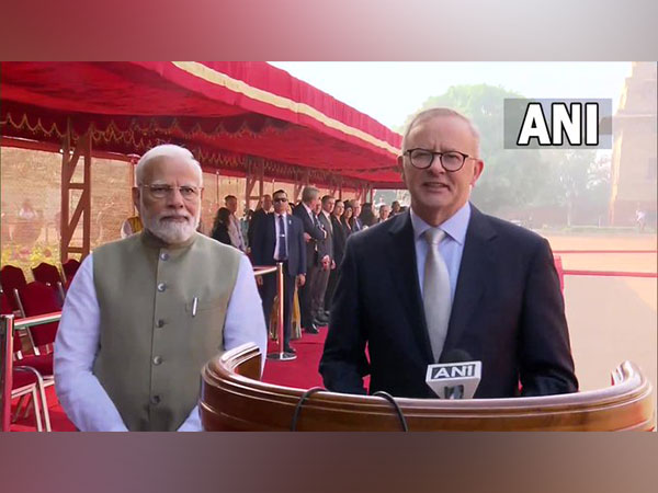Australian Prime Minister Anthony Albanese with Prime Minister Narendra Modi (Photo/ANI)