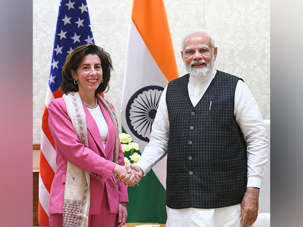 Prime Minister Narendra Modi with US Secretary of Commerce Gina Raimondo (Image Credit: PMO)