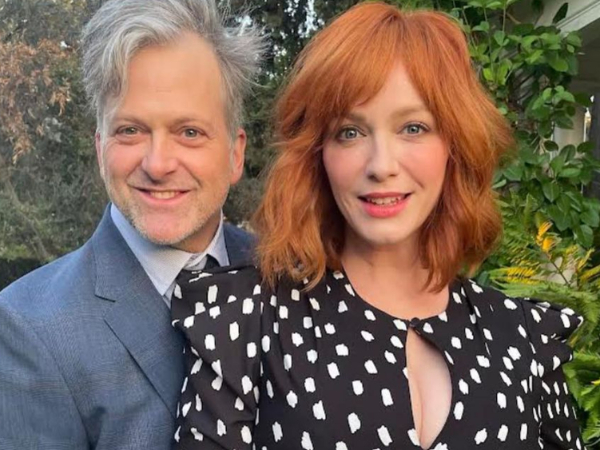George Bianchini and Christina Hendricks (Image Source: Instagram)