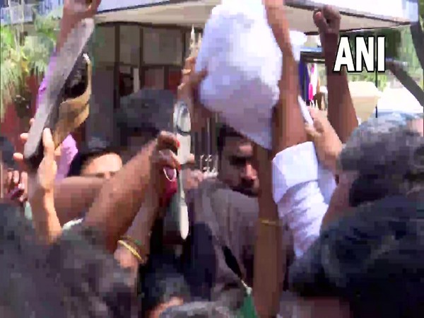 Visulas from protest site (Photo/ANI)