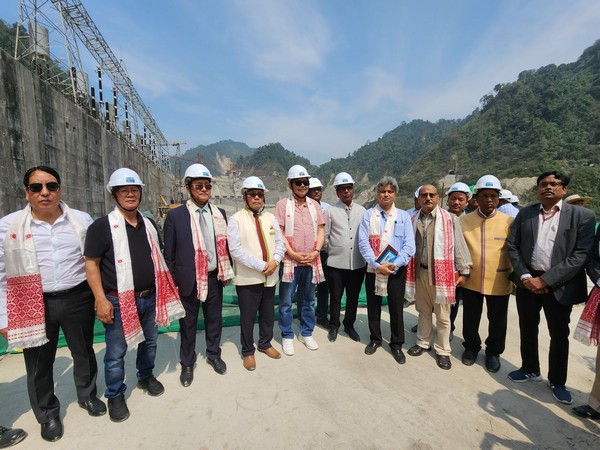 Arunachal Pradesh Deputy Chief Minister Chowna Mein visited the 2000 MW Subansiri Lower HE Project site (Photo: Chowna Mein Twitter)