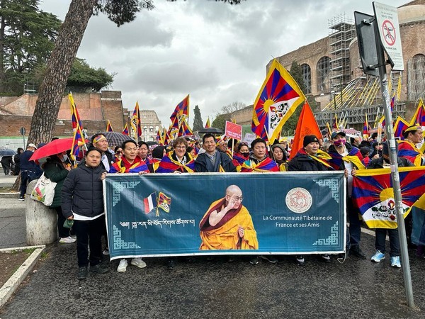 64th anniversary of Tibetan national uprising celebrated in Rome. (Photo/ANI)