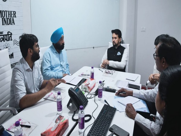 Minister Anurag Singh Thakur reviewing National Film Heritage Mission (Image: PIB)