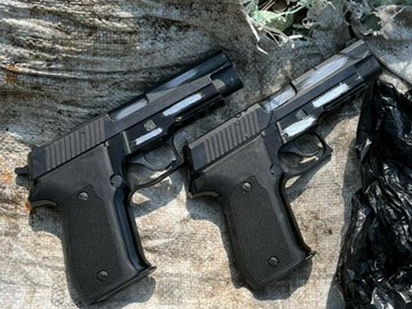 Sophisticated pistols recovered by the Indian Army (Photo/ANI).