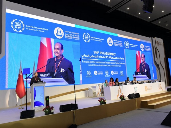 Lok Sabha Speaker Om Birla participated in bilateral meetings in Manama, Bahrain. (Photo/ANI)