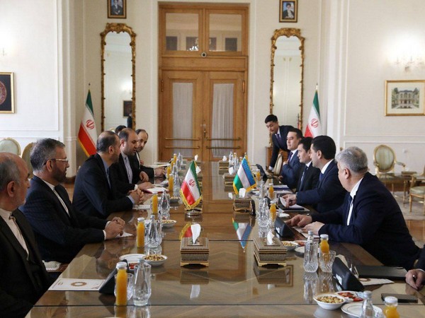 Meeting between Uzbekistan's Acting FM Bakhtiar Saidov and Iranian Foreign Minister Amirabdollahian(Photo/Twitter: @IRIMFA_EN)