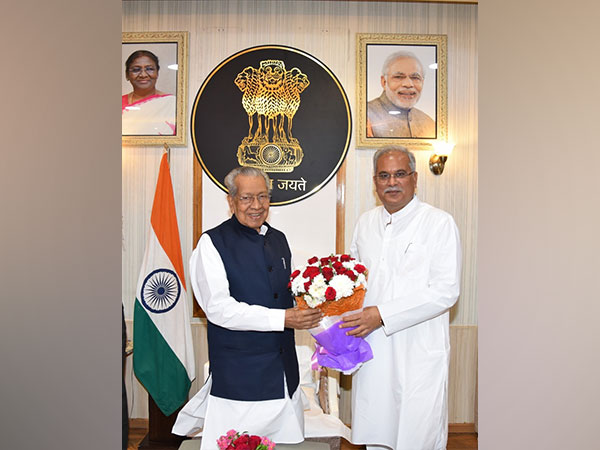 Chief Minister Bhupesh Baghel met Governor Vishwabhushan Harichandan (ANI)