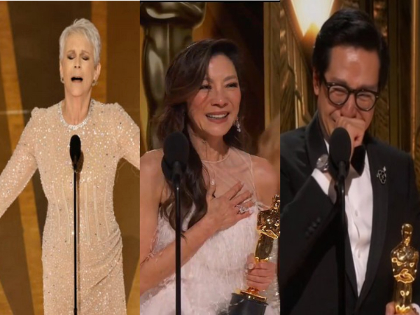 Jamie Lee Curtis, Michelle Yeoh, Ke Huy Quan (Image Source: Twitter)
