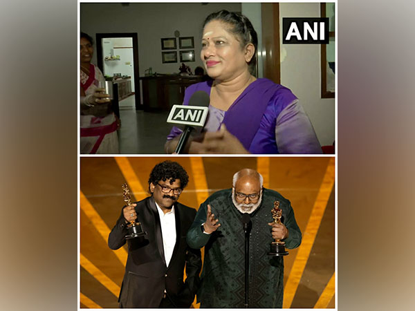 lyricist Chandrabose's wife Suchitra (ANI Photos)